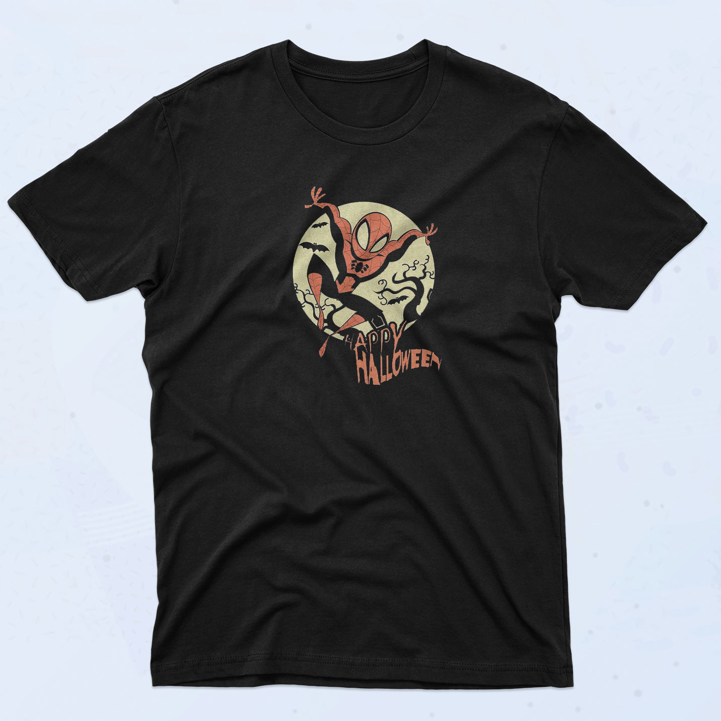 Marvel Spider Man Hallow Moon T Shirt - 90sclothes.com