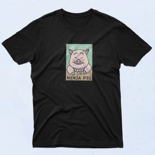 Ninja Pig Poster T Shirt