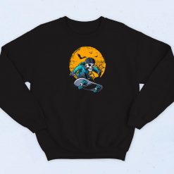 Skeleton Skateboard Playing Cruiser Sweatshirt