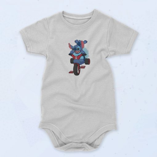 Stitch Bicycle Unisex Baby Onesie