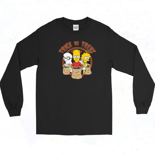 The Simpsons Trick Trio Bart Long Sleeve Shirt