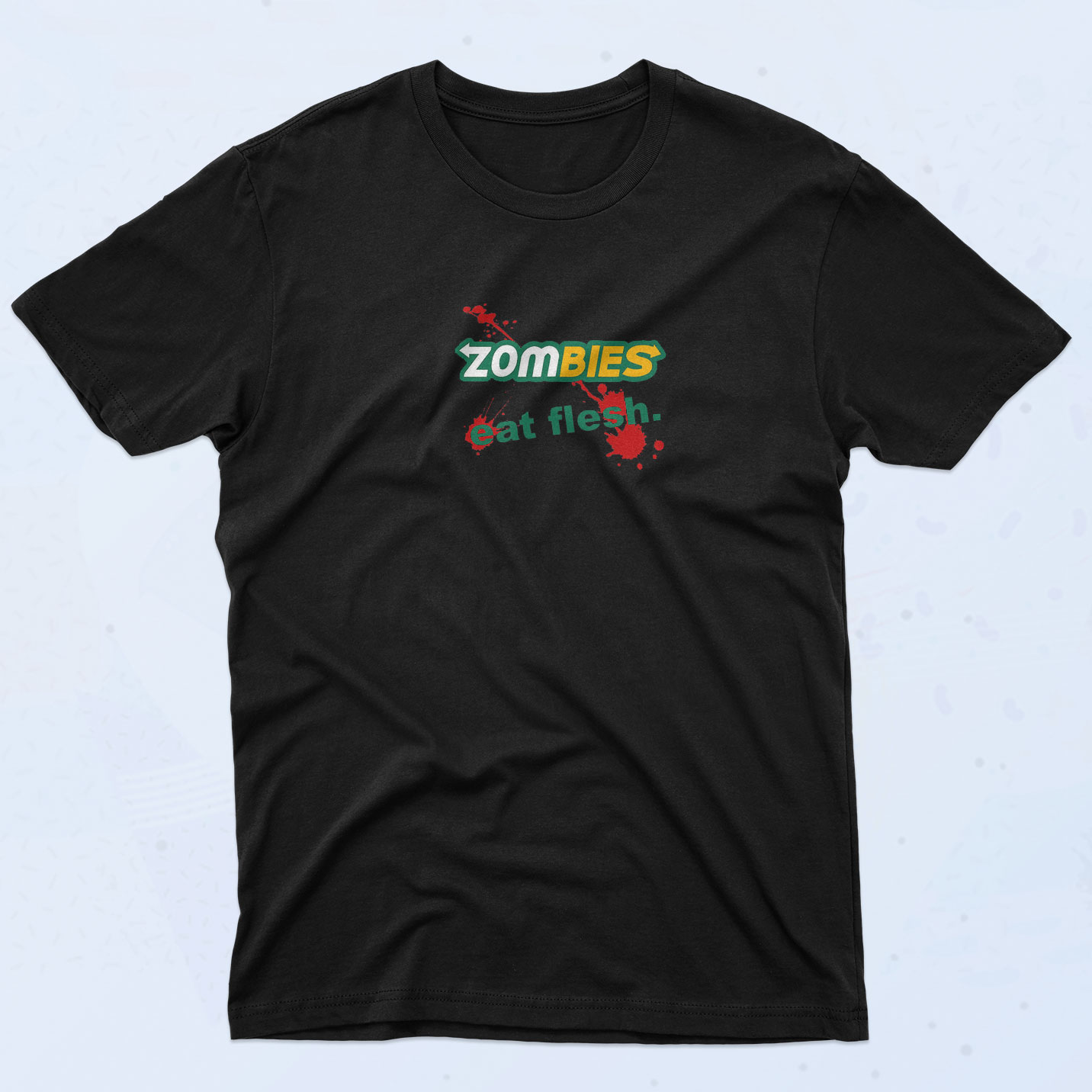 Zombies Eat Flesh T Shirt - 90sclothes.com