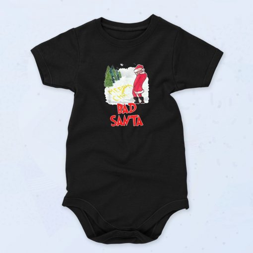 Bad Santa Christmas Baby Onesie