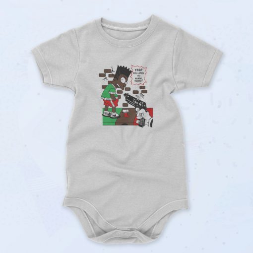 Bart Simpson Stop Killing Black Youth Baby Onesie