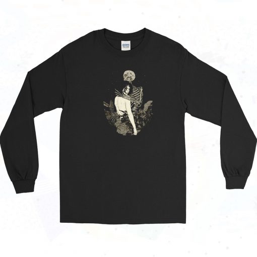 Braille To The Night Skeleton Long Sleeve Shirt