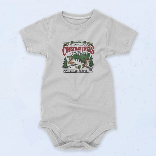 Chip Dales Trees Christmas Baby Onesie