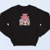 Creepy Demon Cat and Skull Sweatshirt