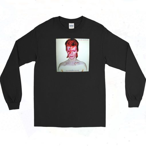 David Bowie Aladdin Sane Rock Album Long Sleeve Shirt