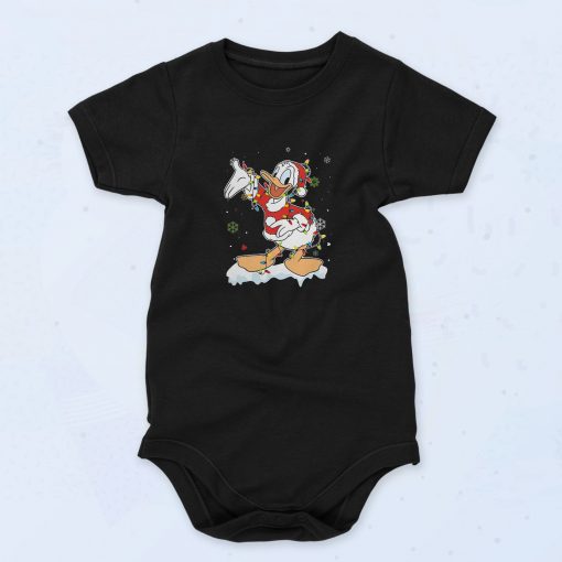 Donald Duck Christmas Baby Onesie