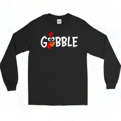 Gobble Thanksgiving Art Long Sleeve Shirt