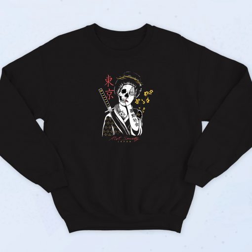 Japanese Woman Skull Sweatshirt