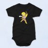 Lisa Simpson Clobber Girl Baby Onesie