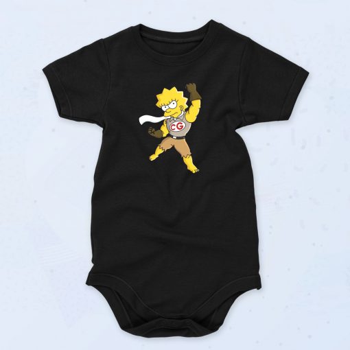 Lisa Simpson Clobber Girl Baby Onesie