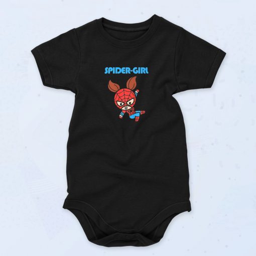 Marvel Spider Girl Swinging Baby Onesie