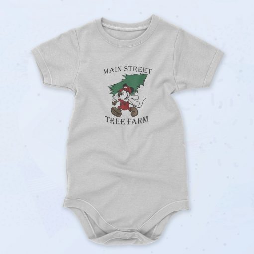 Mickey Mouse Main Street Tree Farm Baby Onesie