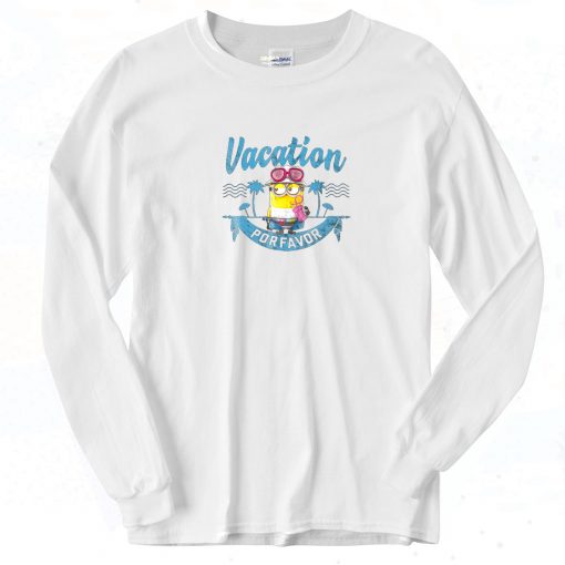 Minions Vacation Por Favor Long Sleeve Shirt