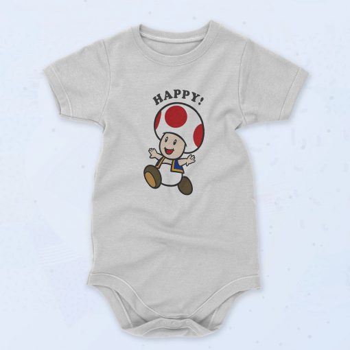 Nintendo Super Mario Toad Stay Baby Onesie