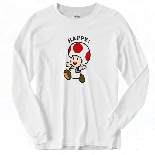 Nintendo Super Mario Toad Stay Long Sleeve Shirt