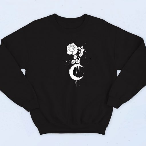 Occult Moon Rose Witchcraft Sweatshirt