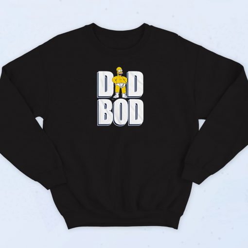 Simpsons Homer Dad BOD Fathers Day Sweatshirt