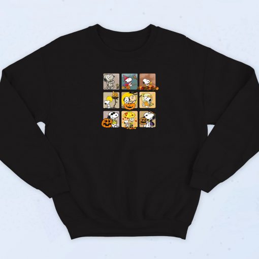 Snoopy Dog Autumn Pumpkins Sweatshirt