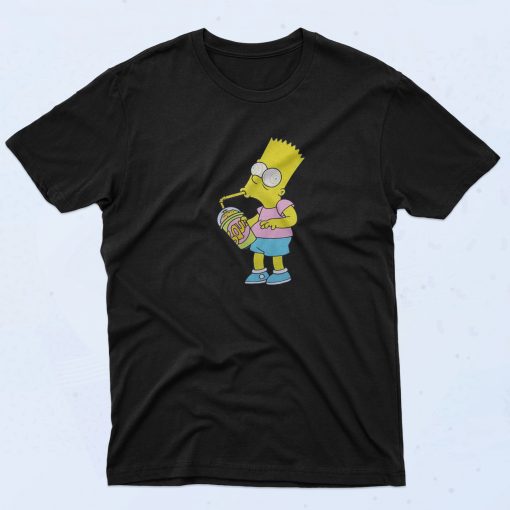 The Simpsons Bart Simpson Squishee Brain Freeze T Shirt