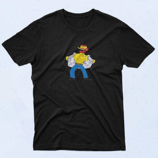 The Simpsons Groundskeeper Willie Tears Off T Shirt