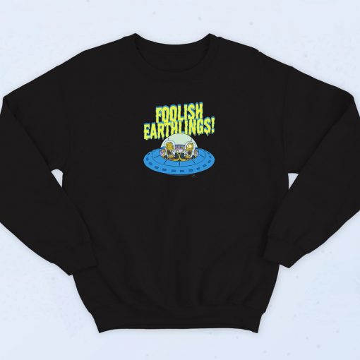 The Simpsons Kang Kodos Foolish Earthlings Sweatshirt