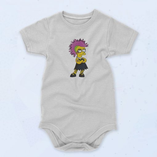 The Simpsons Lisa Punk Rock Baby Onesie