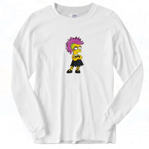 The Simpsons Lisa Punk Rock Long Sleeve Shirt