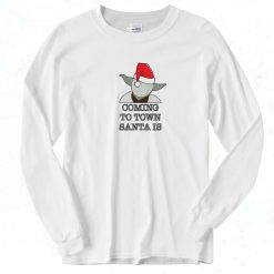 Yoda Coming to Town Santa is Long Sleeve Shirt