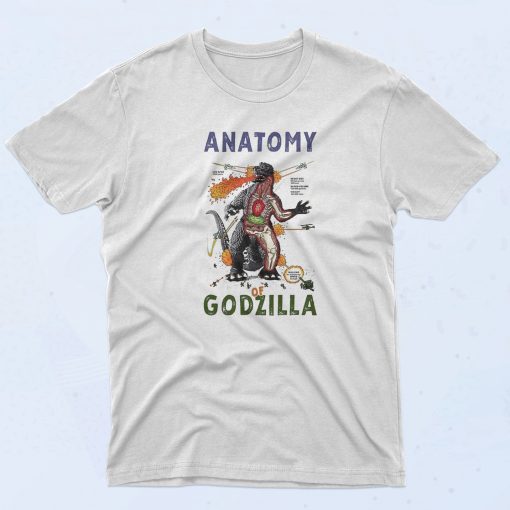 Anatomy Of Godzilla T Shirt