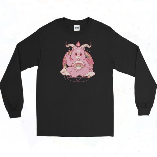 Bear Parody Baphomet Funny Long Sleeve Shirt