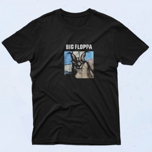 Big Floppa Cat Vintage T Shirt