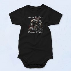 Born To Shit Forced To Wipe Baby Onesie