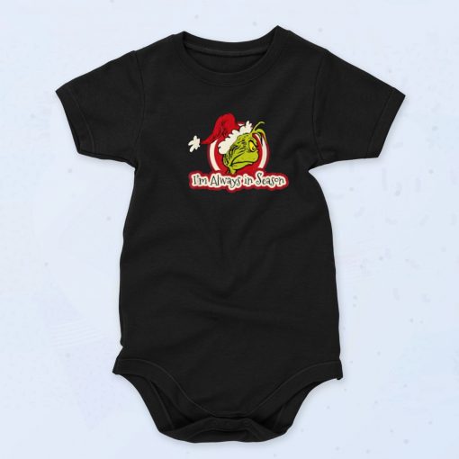 Dr Seuss Grinch Always In Season Baby Onesie