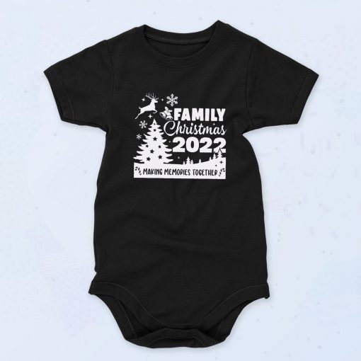 Family Christmas 2022 Baby Onesie