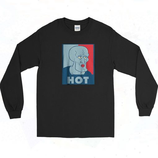 Female Squidward Hot Meme Long Sleeve Shirt