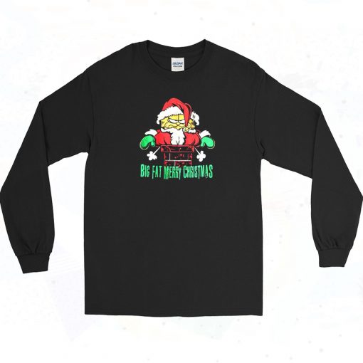 Garfield Big Fat Merry Christmas Long Sleeve Shirt