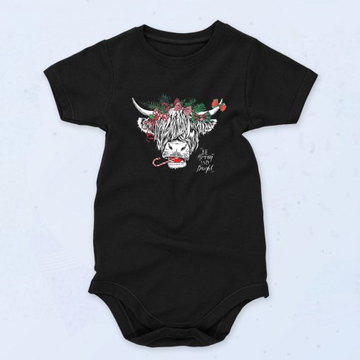 Merry Christmas Heifers Baby Onesie