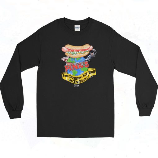 Pinks Hot Dogs Hollywood Long Sleeve Tee