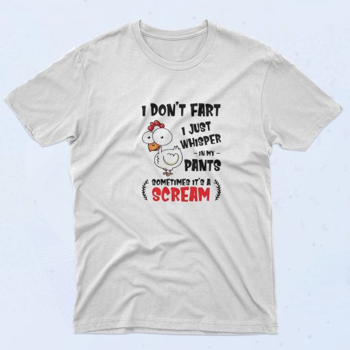 Scream Chicken Funny 90s T Shirt