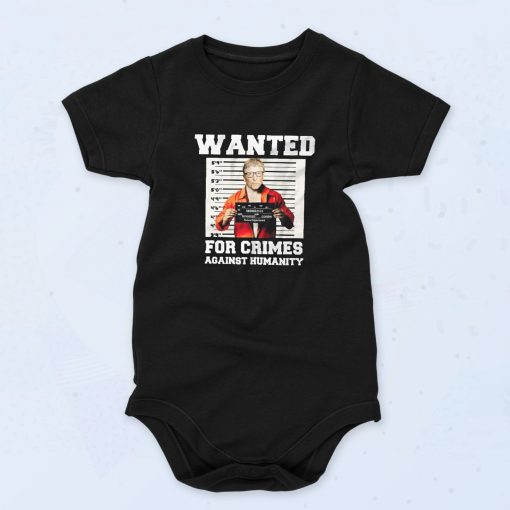 Wanted For Crimes Against Humanity Bill Gates Baby Onesie