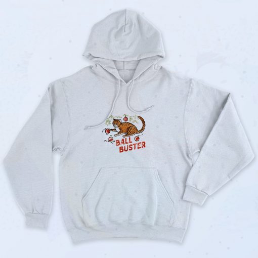 Ball Buster Cat Graphic Hoodie