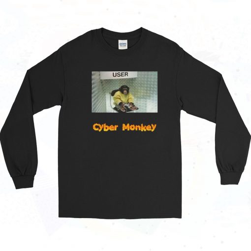 Cyber Monkey Funny Long Sleeve Shirt