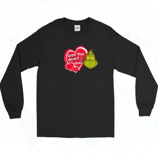 Dr Seuss Grinch Grow Your Heart Long Sleeve Shirt