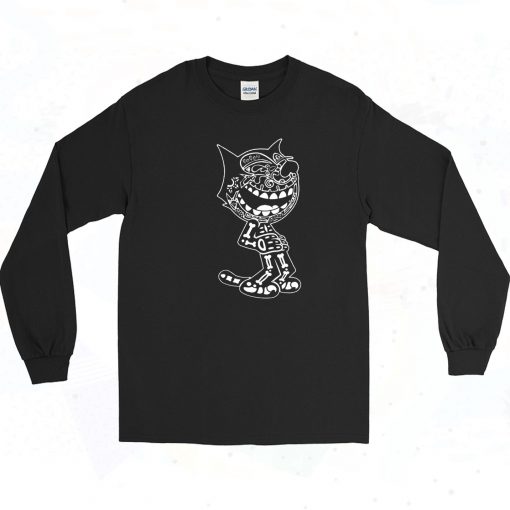 Felix the Gato Day of the Dead Long Seeve Shirt