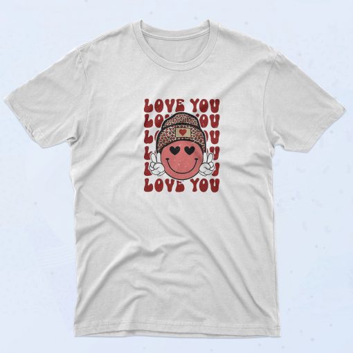 Love You Smiley 90s T Shirt