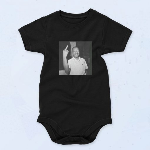 Martin Luther King Middle Finger Baby Onesie