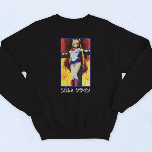 Sailor Moon On Burning Cross Sweatshirt